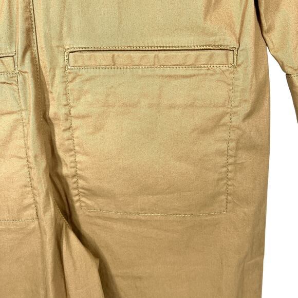 Abercrombie & Fitch x N. Benefield Wide-Leg Coverall Jumpsuit Sz XS Tan *Read* - Picture 10 of 12